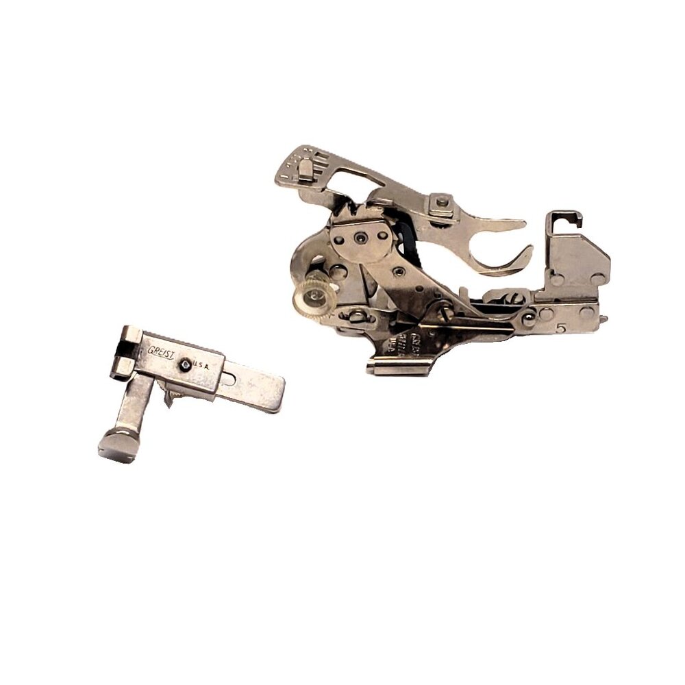 Vintage Greist Ruffler Sewing Machine Foot Attachment Part Lot Made in USA